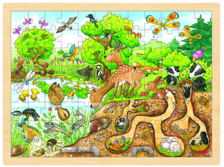 Legpuzzels 96 - Boven en onder - Natuur