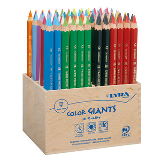 Potloden Color Giants - zeskantig - 96x - assorti
