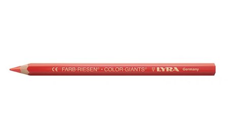Potloden Color Giants - zeskantig - 12x - scharlaken rood