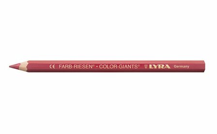 Potloden Color Giants - zeskantig - 12x - licht karmijnrood
