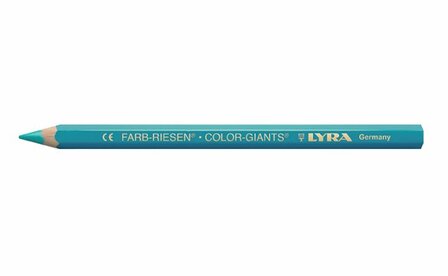Potloden Color Giants - zeskantig - 12x - pauwblauw