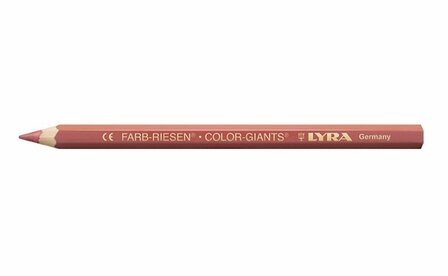Potloden Color Giants - zeskantig - 12x - Venetiaans rood