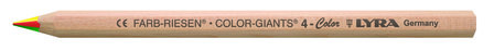 Potloden Color Giants - zeskantig - 12x - 4-Color