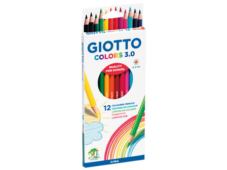 Potloden Colors 3.0 - zeskantig - 12x - assorti