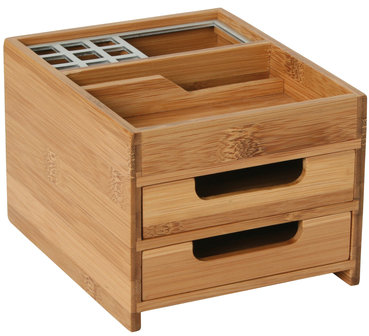 Bureau-Organiser Bamboe/Alu - Box M