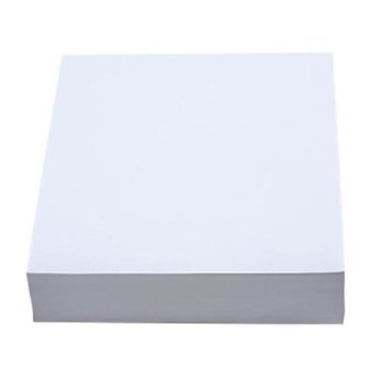 Papieren producten: diversen - 10x10 cm blaadjes - wit - 500 vel