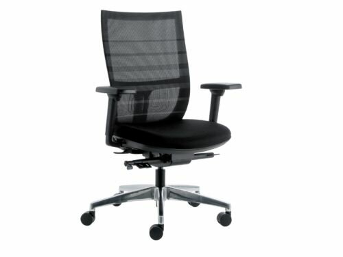 Bureaustoel | EuroSeats | Curve Deluxe | Net | Zwart