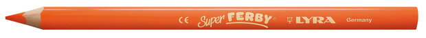 Potloden Super Ferby - driekantig - 12x - licht oranje