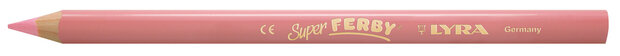 Potloden Super Ferby - driekantig - 12x - roze