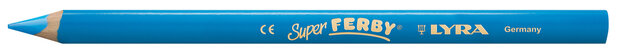 Potloden Super Ferby - driekantig - 12x - lichtblauw