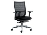 Bureaustoel-|-EuroSeats-|-Curve-Deluxe-|-Net-|-Zwart