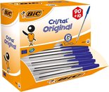 Balpen-|-Bic-|-Blauw-|-Cristal-|-90+10-set